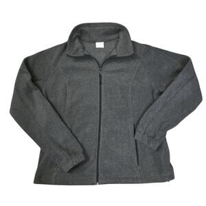 Columbia Sportswear Company RN 69724‎ Women's Zip Up Gray Fleece Jacket Size XL